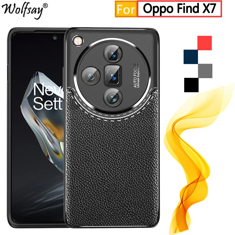 Per Oppo Find X7 Custodia Per Oppo Find X7 X 7 Ultra 5G Custodie In Gomma Antiurto Custodia Posteriore In Silicone In Pelle Per Oppo Find X7 Case