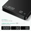 Digital Rechargeable Coffee Scale with Timer 3kg Max 0.1g Precision LED Screen USB Espresso Kitchen Scale for Brewing 3