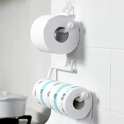 Paper Roll Holder Towel Hanger Rack Bar Cabinet Rag Hanging Holder Roll Paper Shelf Bathroom Toilet Paper Holders Kitchen Gadget