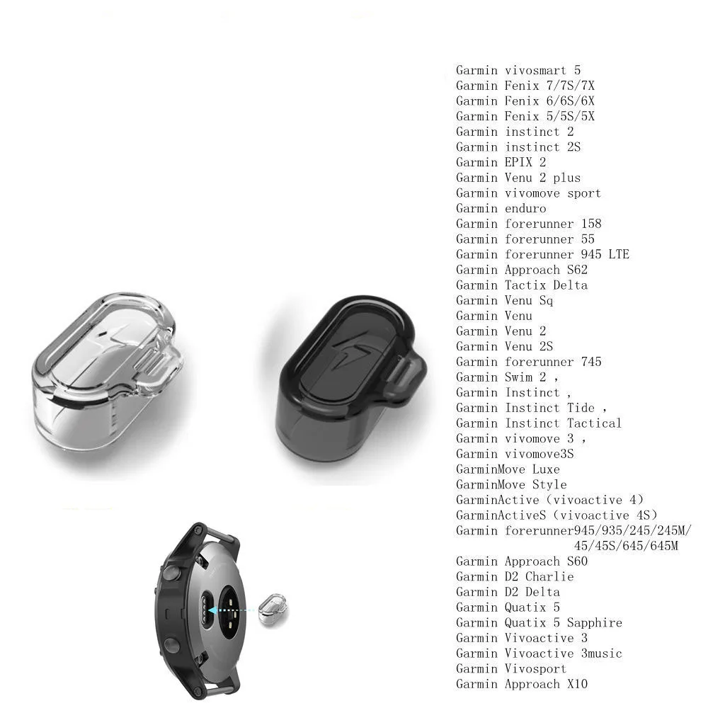 الغبار التوصيل شحن ميناء حامي غطاء ل Garmin Fenix...