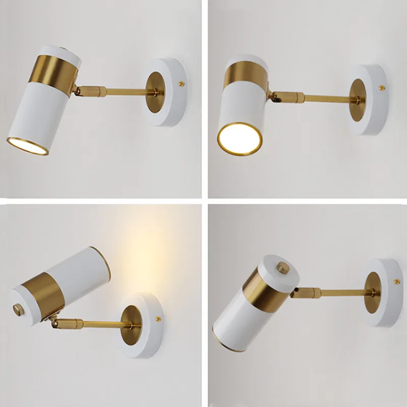 Omee Nordic Wall Lamp Spotlight 5W Led Living Room Bedroom Bedside sconce Interior Flexible Lamps Family Corridor Loft Lighting