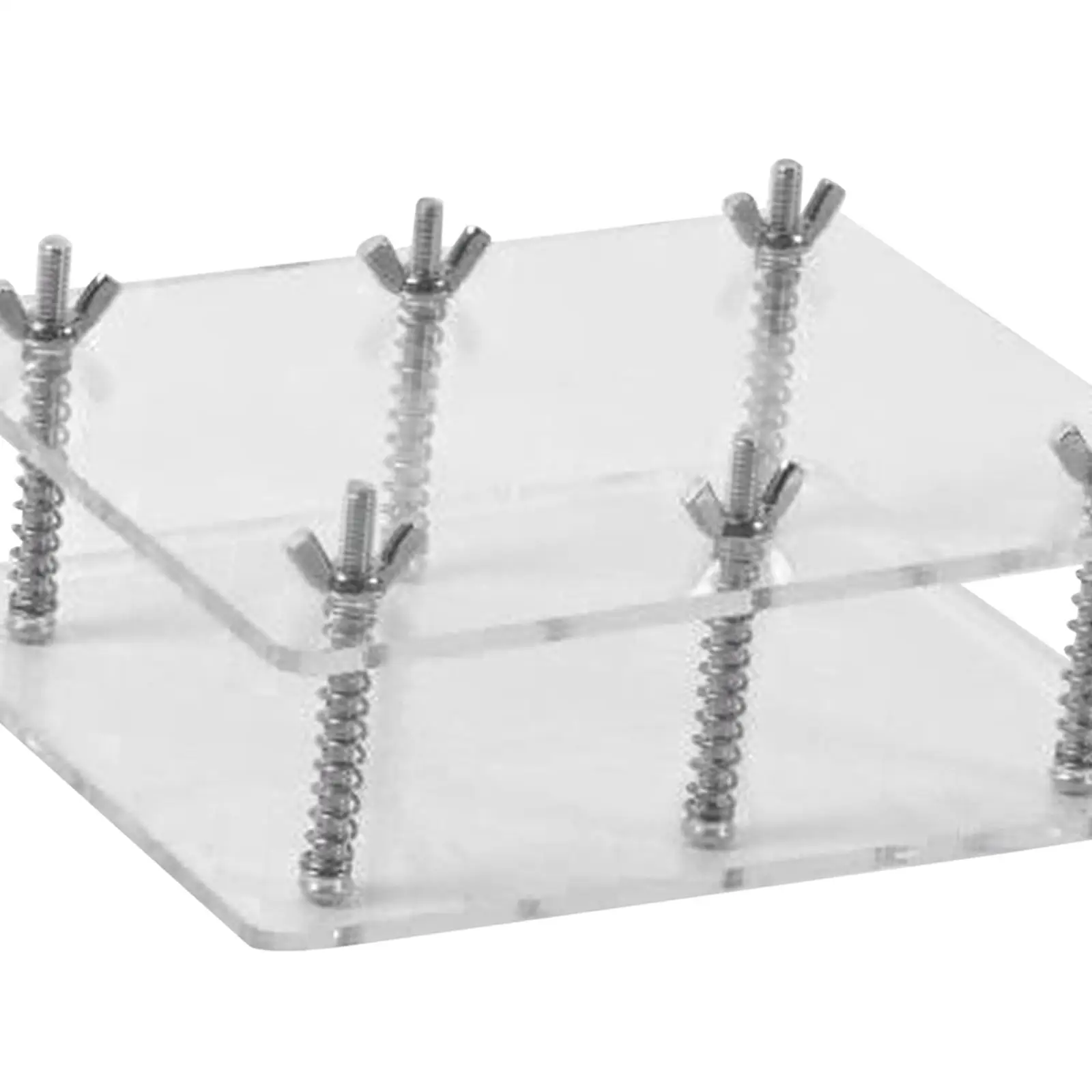 Pressa Per Carte Da Gioco In Acciaio Inox E Acrilico TOYANDONA – Portatile, Con Viti E Molle Per Appiattire