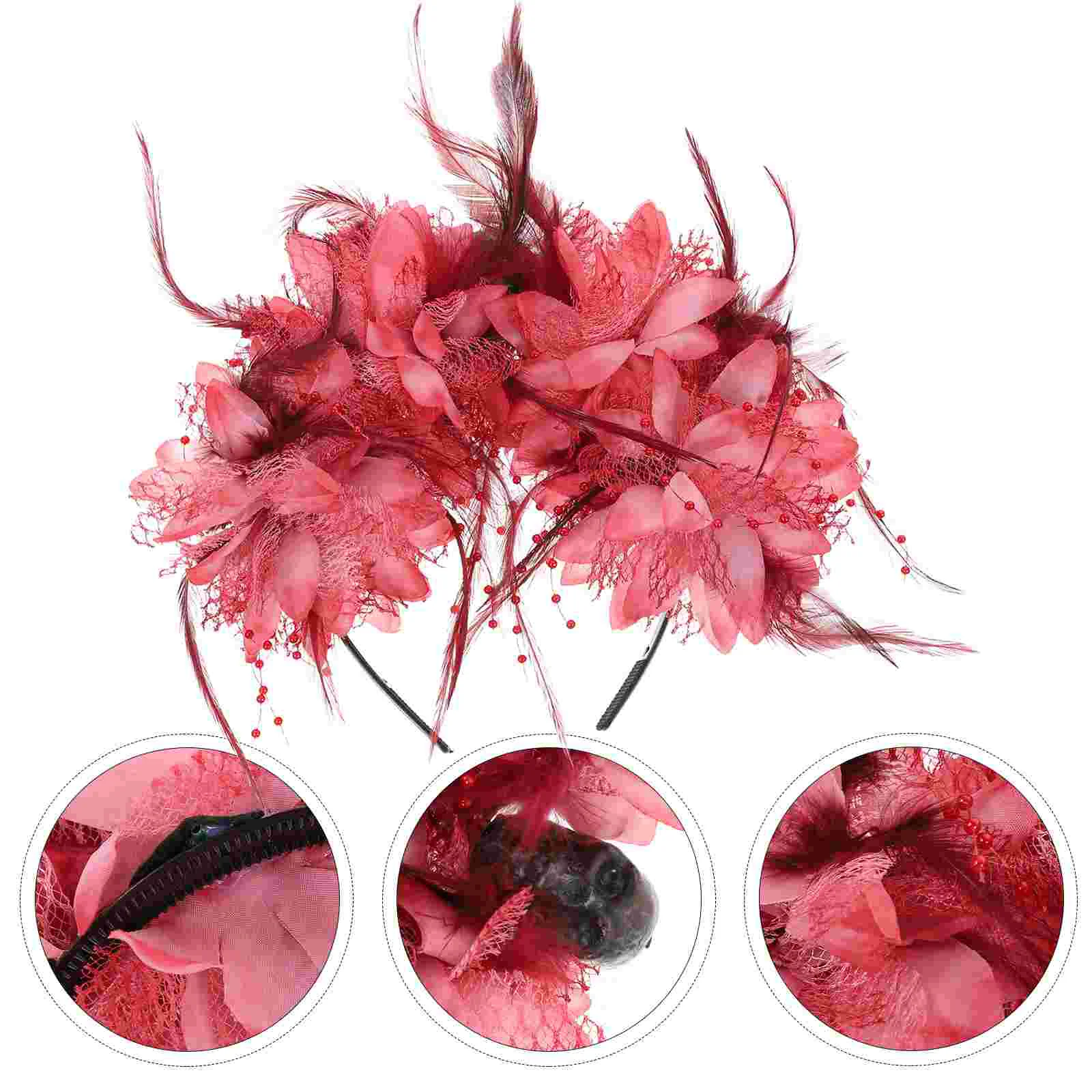 

Beavorty Flower Girl Headband Halloween Hair Skull Hairband Women Hair Accessory