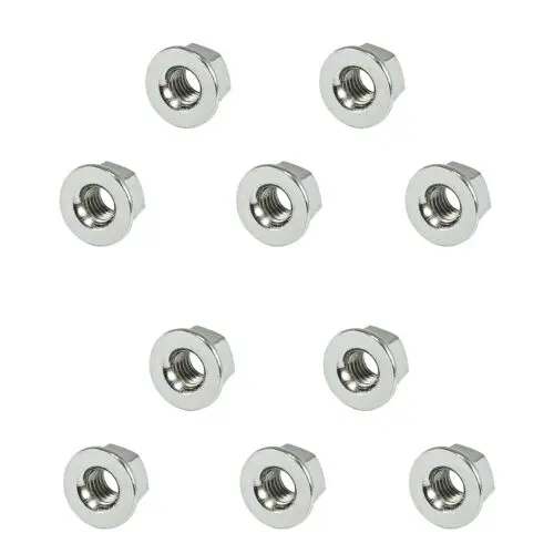 

Secure your Chainsaw with 10PCS Silver Bar Nuts Designed for Husqvarnas 362 365 371 372 357 359 350 353 345 288 281 181 340