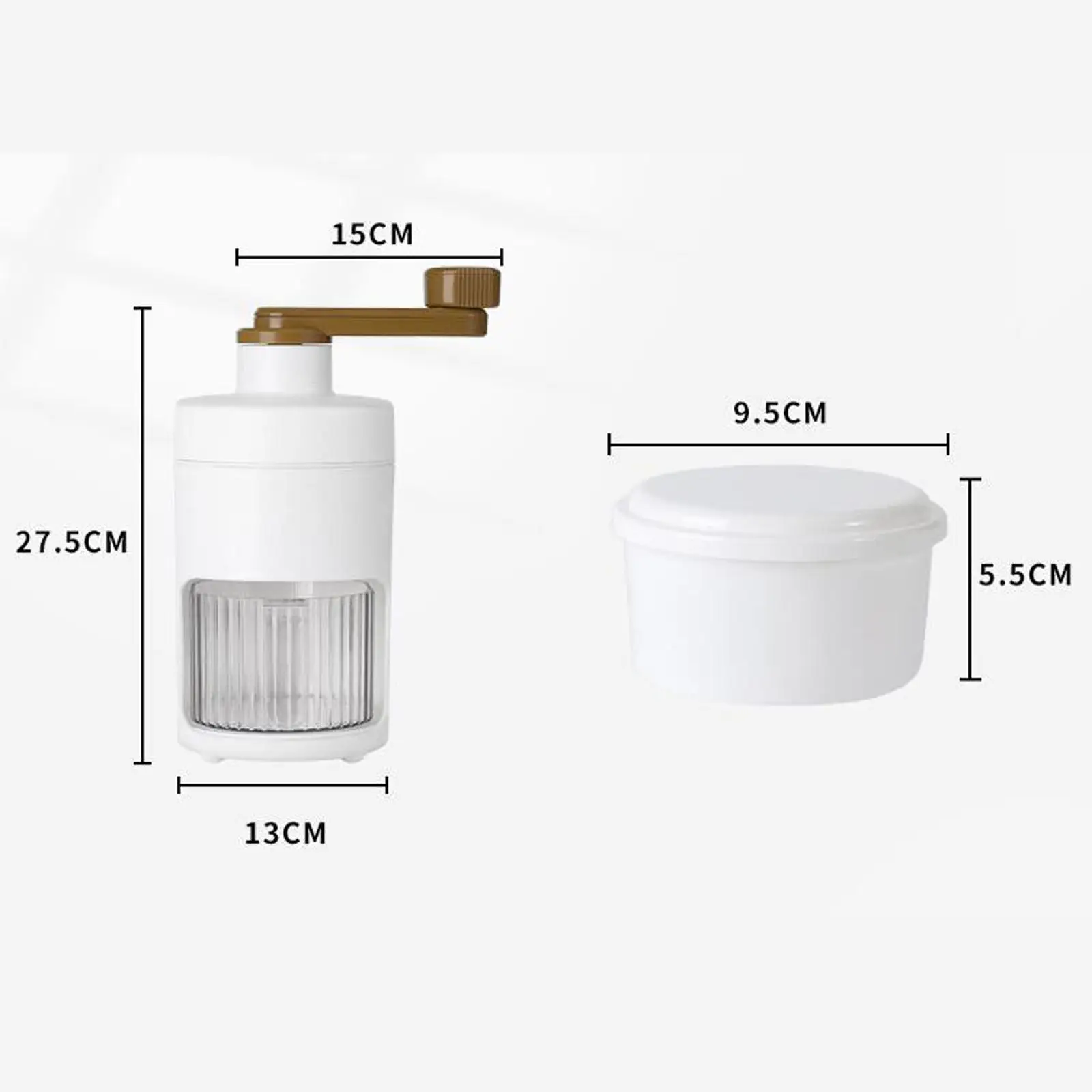Manual Rotary Ice Crusher Shaved Ice Machine for Kitchen Slush Shaved