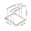 Cutting Board Holder Stainless Steel Cutting Board Rack Kitchen Organizer For Chopping Board Kitchen Storage Organization Rack 6