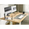 Solid Wood Electric Standing Desk, 48x24 Inches Adjustable Height Stand Up Desk with Whole Piece Desktop, Sit Stand Home，office 4