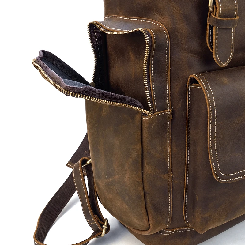 Large Premium Leather Backpack