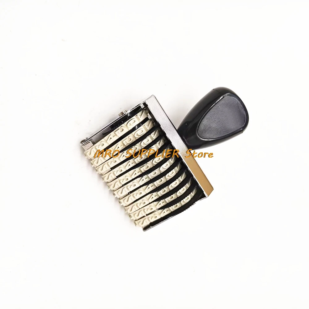 오피스 10 밴드 5mm x 3mm 고무 0-9 숫자 번호 스탬프 회색 빨간색