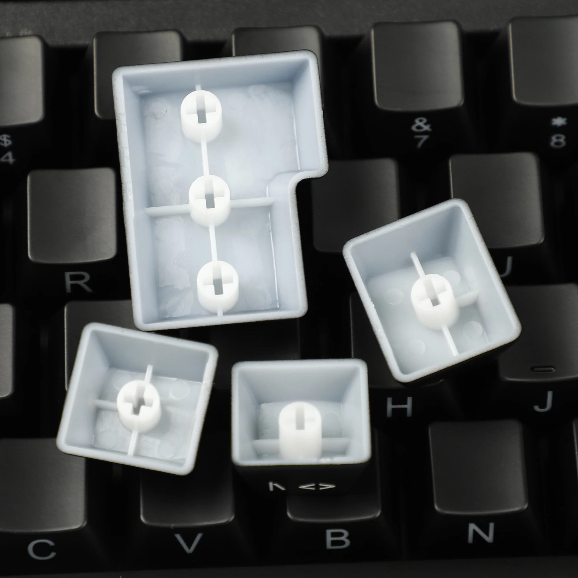 Ymdk 104 87 61 Abs Lado-iluminado Backlit Keycap Preto Conjunto Perfil Oem para mx Teclado Mecânico - Imagem 3
