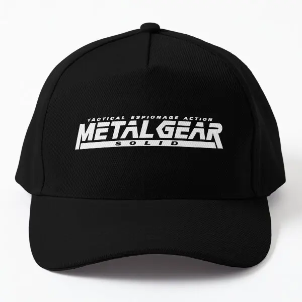 

Mgs 1 Metal Gear Solid Logo Negative Baseball Cap Hat Spring Summer Printed Casquette Black Snapback Sport Women Solid Color