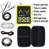 ZEEWEII DSO1511G DSO1511E 120M 2.4-inch Screen Digital Oscilloscope 120MHz Analog Bandwidth Support Signal Generator Handheld 6
