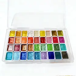 Luminous Metallic Watercolor Paint Set - Portable, Lightweight, High - Pigment Starry Shades, Ideal Artist's Collection, Perfect Gift (36 Color)