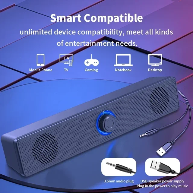 Computer Desktop High-quality 4D Surround Speaker Bluetooth Wired