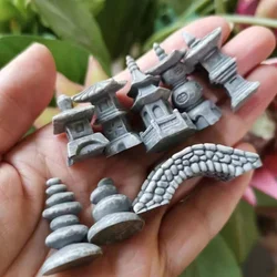 8-Piece Japanese Courtyard Bridge & Garden Miniature Set (8 pcs mixed)