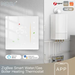 Zigbee Thermostat Room Temperature Controller for Floor Heating and Gas Boiler with Humidity Sensor, Tuya Compatible (Water gas boiler WH)
