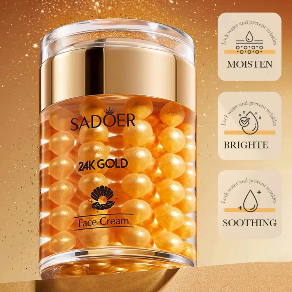 SADOER 24K Golden Pearl Collagen Moisturizing Cream Facial Care