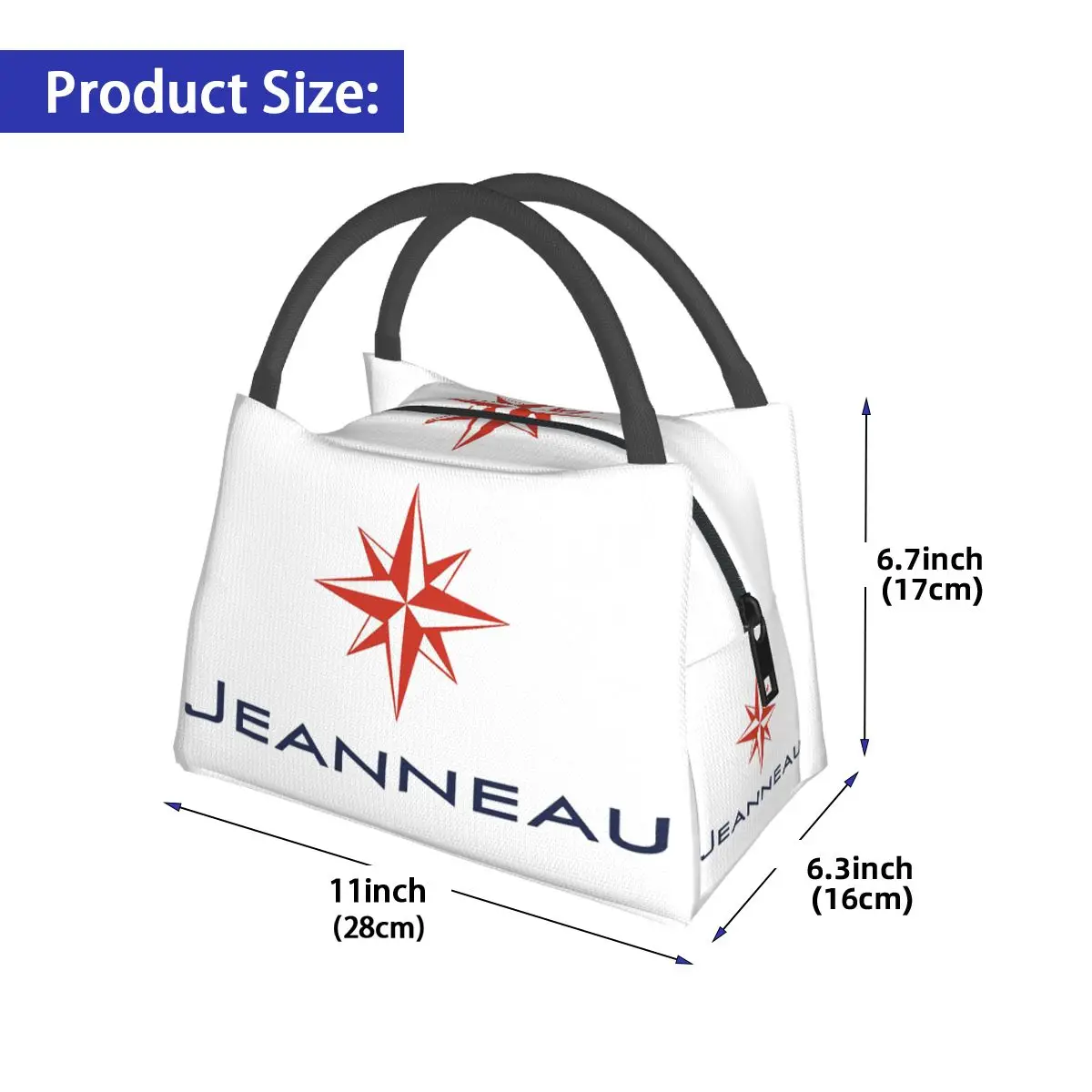 Jeanneau Yachts 학교용 절연 도시락 가방 도시락 보관 식품 상자 휴대용 컨테이너 쿨러 열 도시락 가방 토트백