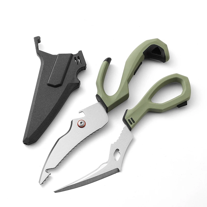Multifunction Tactical Scissors Survival Gear Camping Equipment Steel  Kitchen Scissors Fish Cutter Pruning Shears Hand Tools - AliExpress