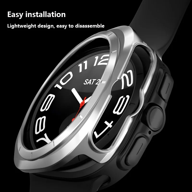 Enhanced Protective Shell Case for Galaxy Watch - Durable PC Protector Frame for Smartwatch