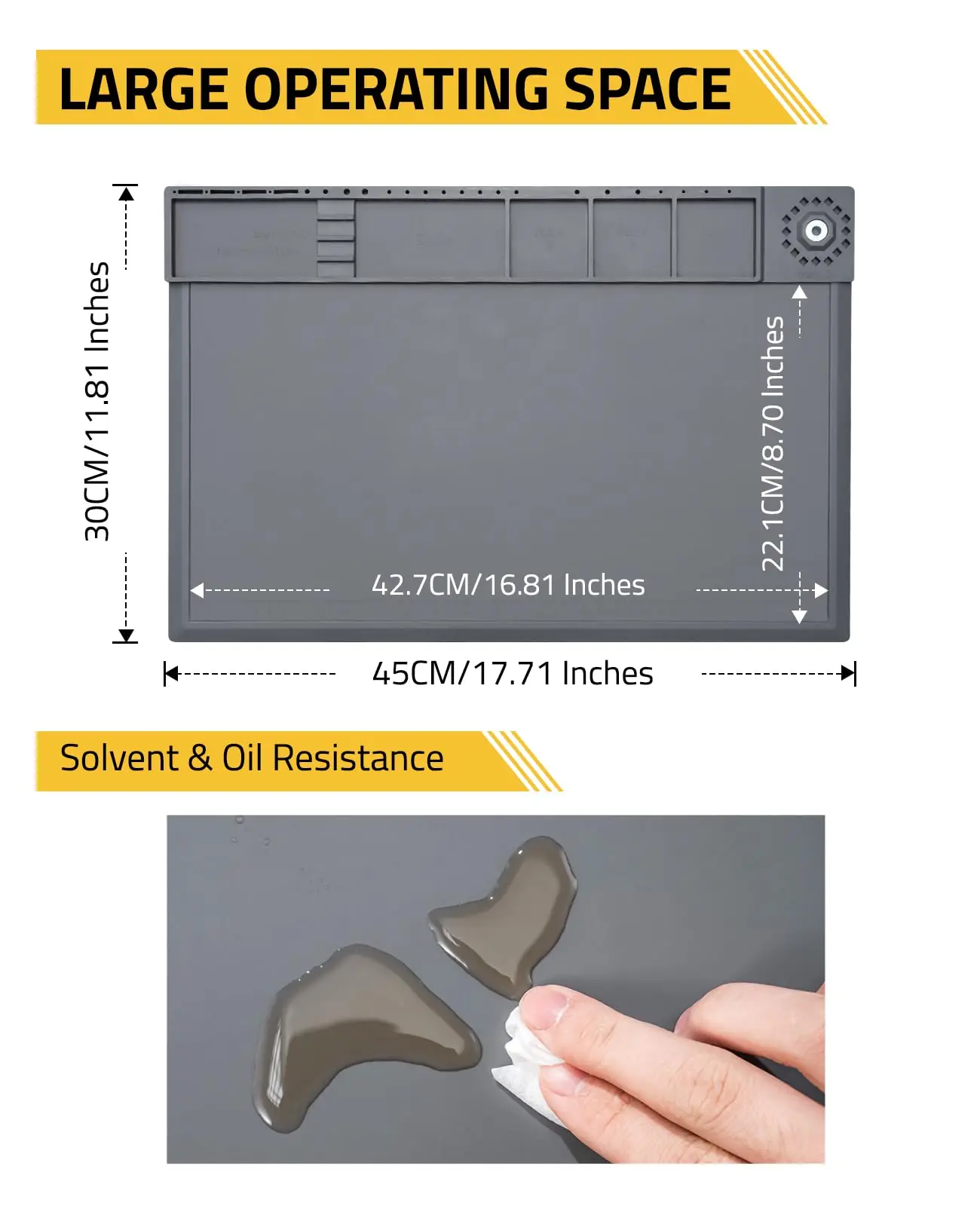 Gun Cleaning Mat Kit Bore Cleaner Set For 223 5.56/9mm/12Ga Supplies Patches Cleaner Swabs Gun Brushes Needle Oil Applicator Mag