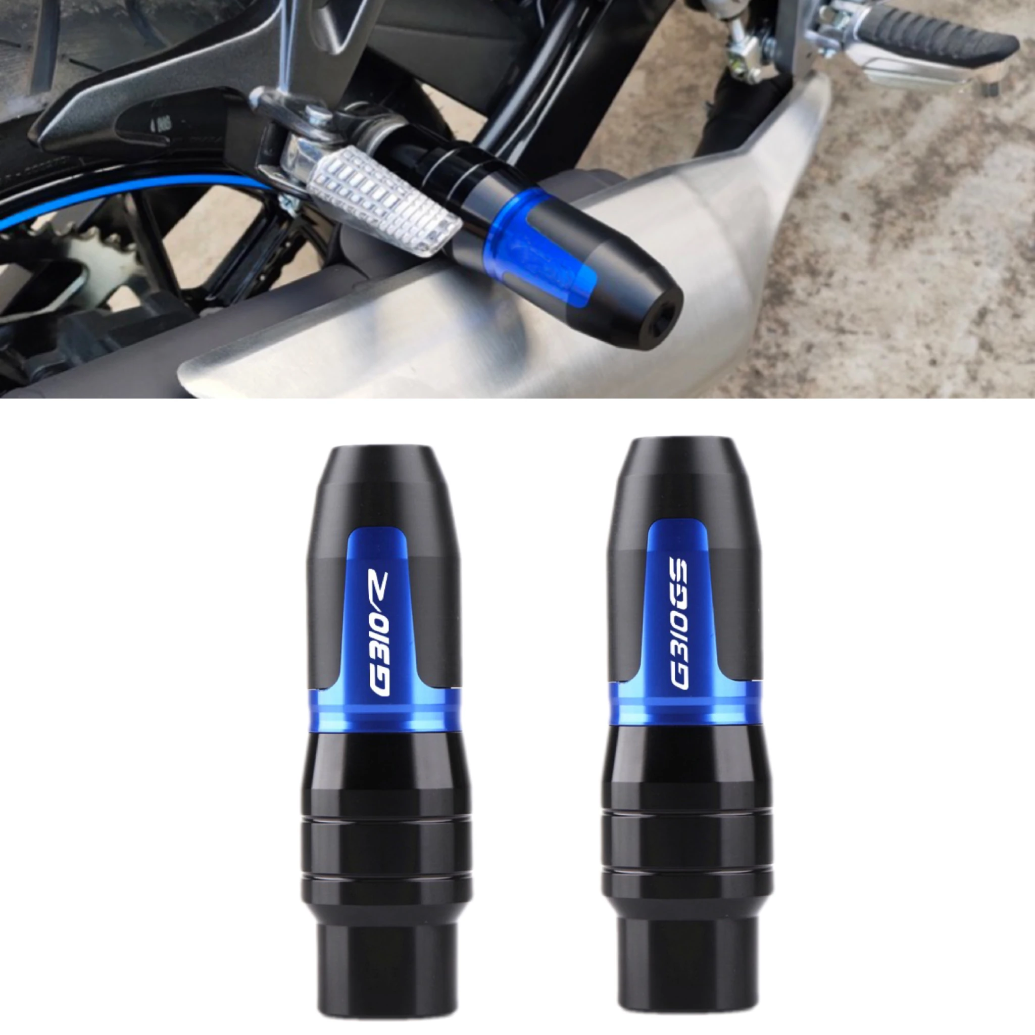 

Для BMW G310R G310GS G 310 R GS слайдеры выхлопной рамы для мотоцикла CNC противоударные колпачки защита от падения