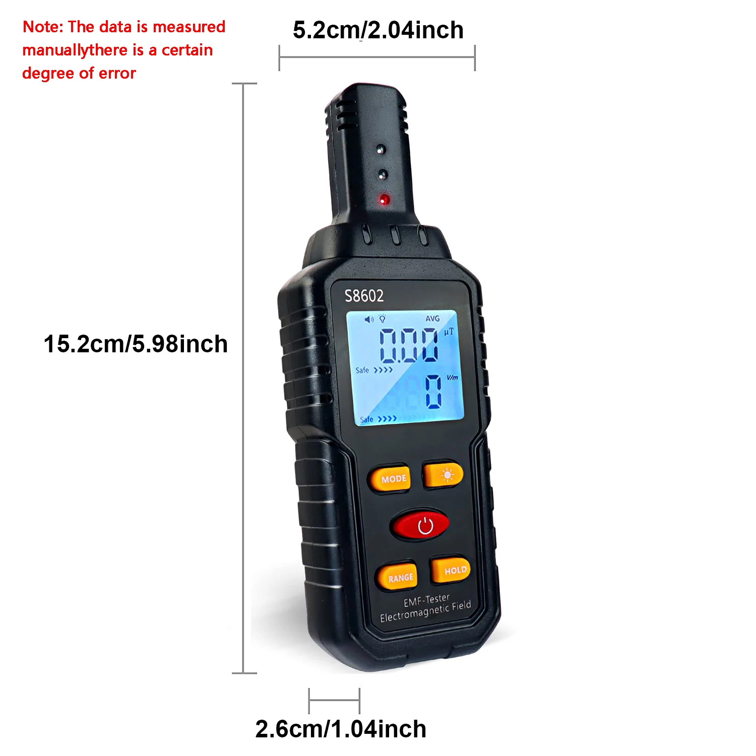 3-in-1 EMF Meter Radia Frequency Meter Radiation Detector Electromagnetic Field Person Radiation Dosimeter Counter Dose Alarm radiation detector emf meter tester