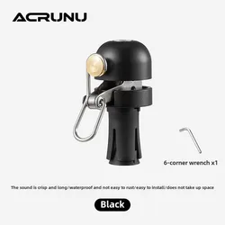Aluminum Alloy Bicycle Bell - Loud 110dB Safety Horn, Waterproof & Anti - Rust (Black)