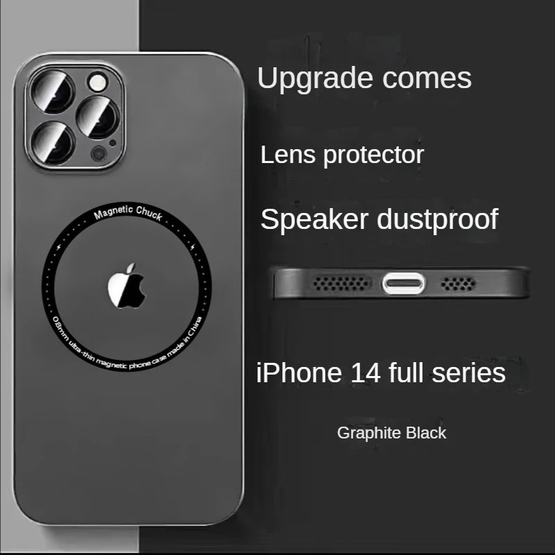 Creative Luxury Magsafe Magnetic Wireless Charging Phone Case Suitable for IPhone 15 14 13 12 11Pro Max Plus Lens All Inclusive