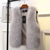Womens Fur Vest New Female Waistcoat Faux Fox Fur Overcoat Winter Jackets Large Size Thickened Warm Sleeveless Outwear Top 1
