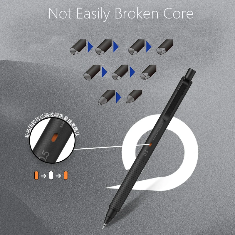 Uniball Kuru Toga Mechanical Pencil, 0.5mm Upgraded Self-turning Continuous Core Automatic Pensils, Japanese Stationery Supplies 2