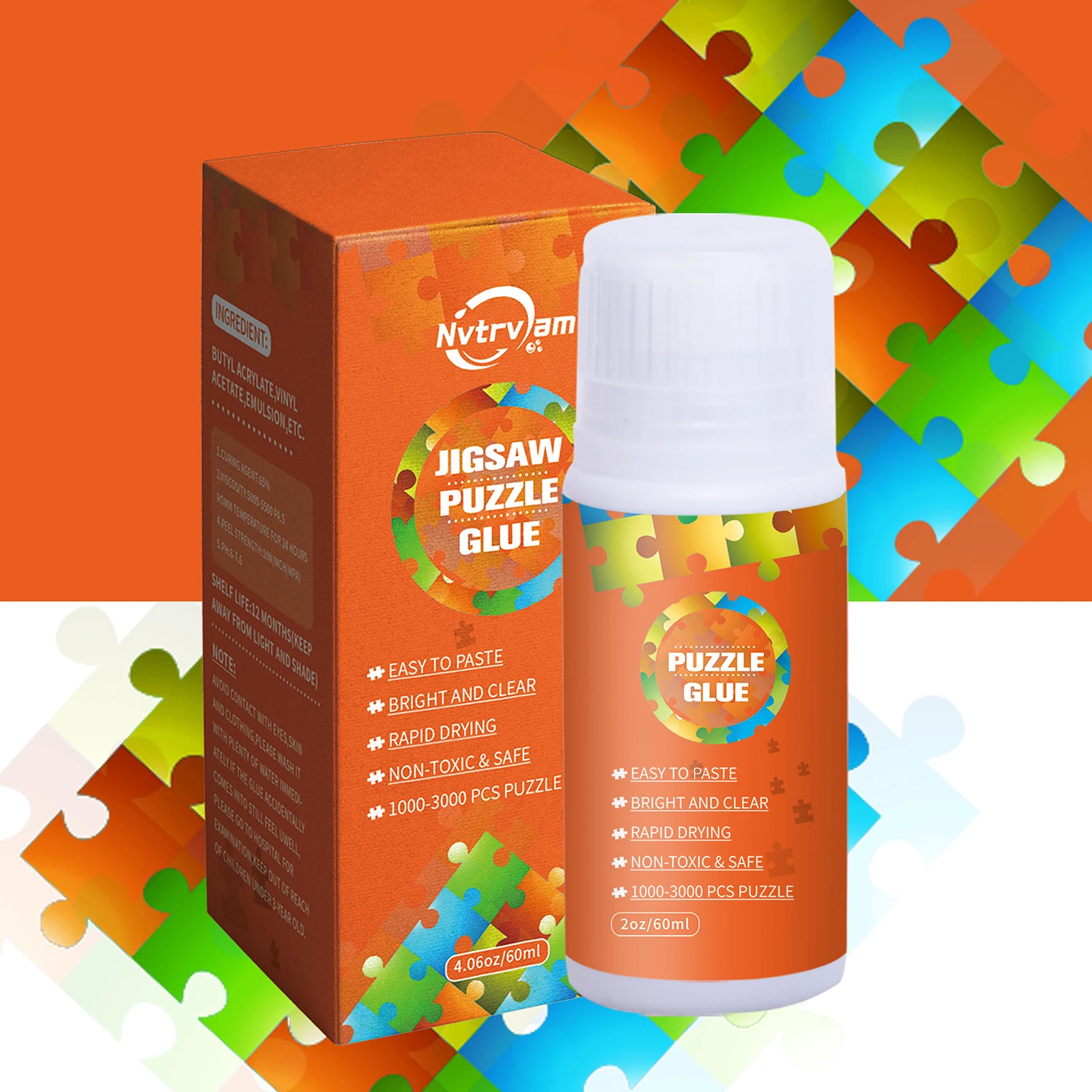 Puzzle Glue Clear with New Sponge Head, Diamond Painting Sealer Replace Puzzle Saver Suitable for 500/1000/2000 Pieces of Puzzl 5