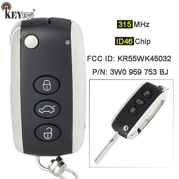 Keyforkess 315MHz PCF7945A Chip Fold Remote Key Fob 4 pulsante allarme per iveco Con * tincontinental GT GTC Flying sperone 2006-2016 KR55WK45032