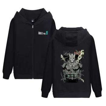 عالية الجودة أزياء الاتجاه شخصية أنيمي طباعة سستة هوديي2025 عارضة فضفاضة تناسب الرياضة البلوز 3