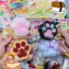 Mochi Taba Squishy NEW Fidget Toy Anti-stress Mini Kawaii Cat Paw TPR Small Cat Paw Cute Pink Cat Foot Pinch Decompression Toy 1
