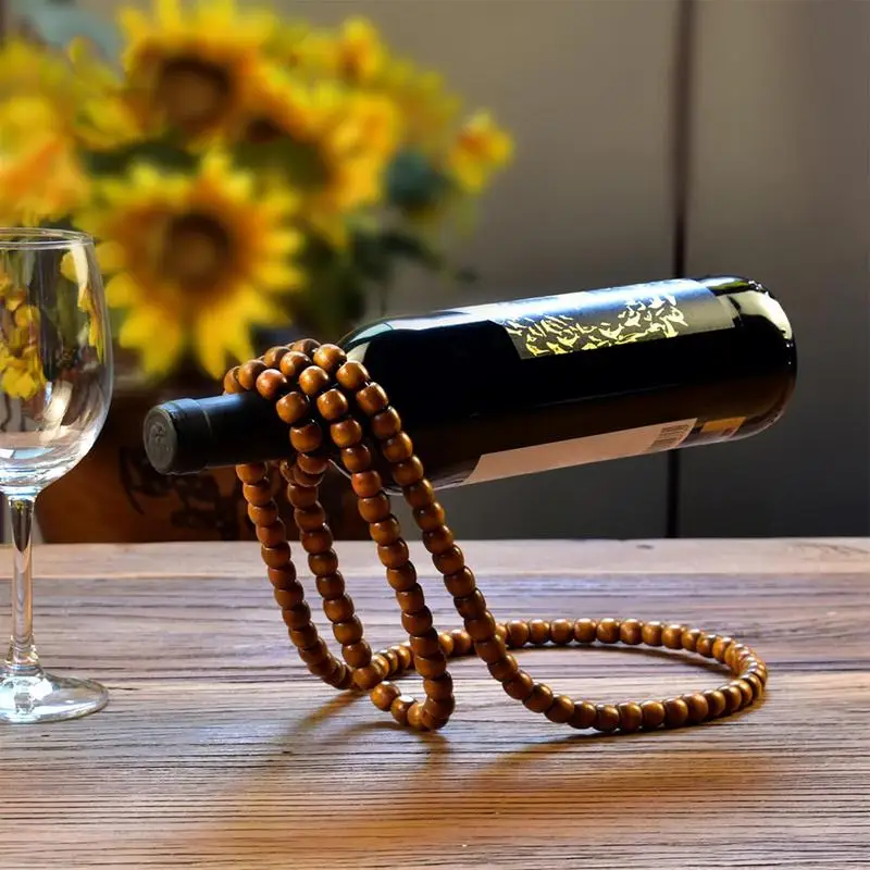 

Стойка для винных бутылок, многоразовая подвесная стойка для винных бутылок, подставка для искусственного ожерелья, плавающая подставка для вина, украшение для бара, демонстрационные стойки