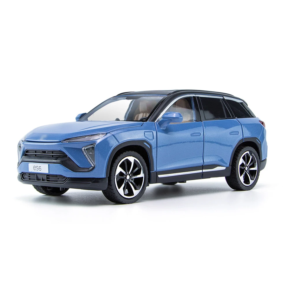 

1:24 Scale NIO ES6 Glow Alloy Car Model Diecast Metal Kids Toys Vehicles Sports Car Racing Model SUV Replica Decor Gift For Boys