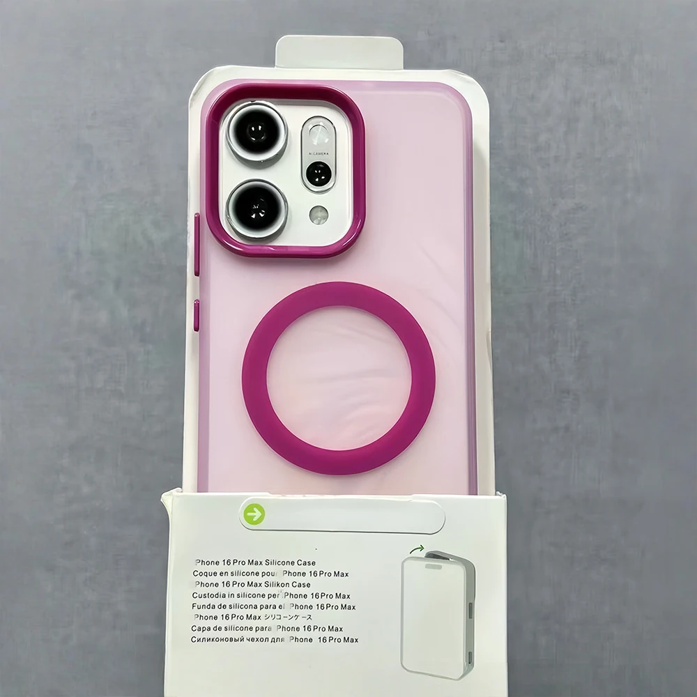 Matte Candy Magnetic Phone Case with Magsafe Wireless Charging and Shockproof Protection