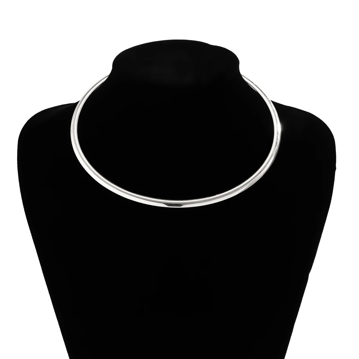 Lacteo Gold Color Metal Choker Necklace for Women Ladies Jewelry On The Neck Wedding Party metal choker necklace,women jewelry