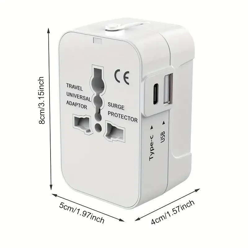 Universal Travel Power Adapter - All-in-One AC Charger & Outlet Converter