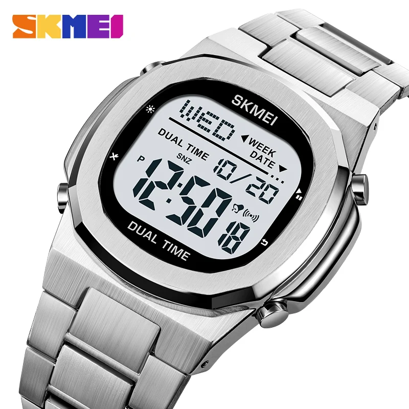 

SKMEI 2004 Alarm Date Clock relojes para hombre Glow Stop Watch Multifunction Mens Waterproof Electronic Sport Watch Wristwatch