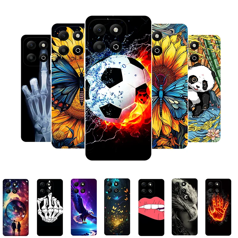 Football Soft Silicone Back Case for Honor X6b - Durable and Stylish Phone Cover