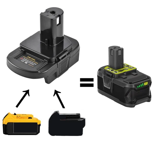 1x Adaptor Fits DeWalt 20V XR Battery To Black & Decker 18v Old