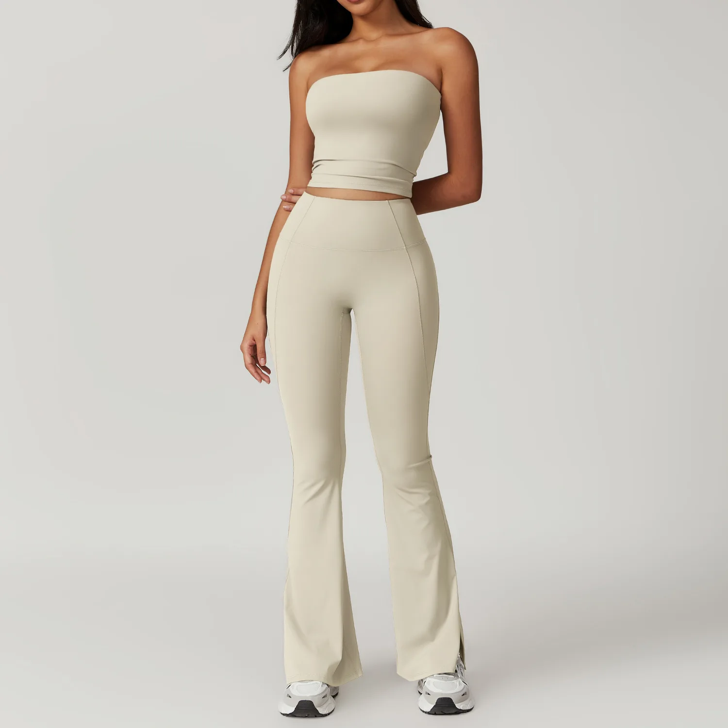 Yoga Set Gym Clothes Sportswear Yoga Suit For Women Fitness Set Tracksuits Sports Bra High Waist Leggings Gym Bell-bottoms 2PCS