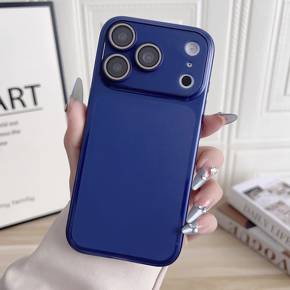 ตัวเลือกสินค้า เคสซิลิโคนนิ่มบางเฉียบ ปกป้องกล้อง iPhone 17 Air 16 Pro Max สีส้มด้านลูกกวาด