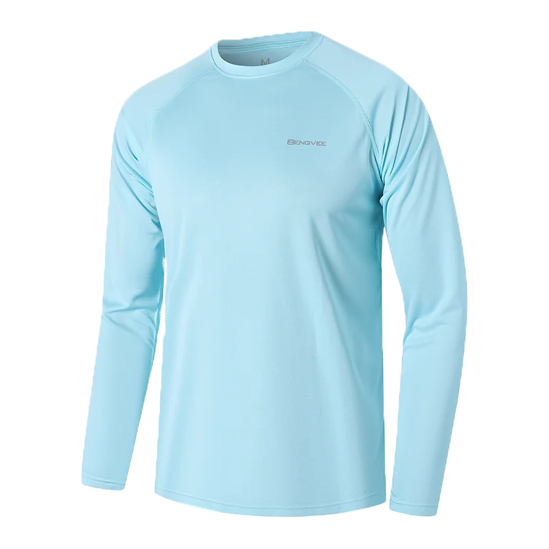 تي شيرت رجالي طويل الأكمام سريع الجفاف ، UPF 50 +...