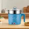 Electric Pots Household Portable Multipurpose Mini Ramen Cooker Noodles Cooker Mini Pot for Shabu Shabu Dumpling Fry Ramen Eggs 3