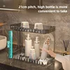 Bathroom Toilet Storage Rack Double Layer Washstand Organizer Cosmetics Storage Box Desktop Shelf Rack bathroom accessories 6