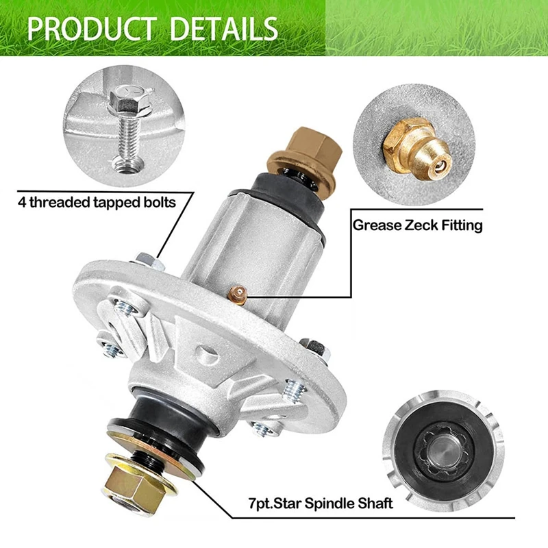 1 Piece Replaces 285-851 Spindle Assembly Metal Lawn Mower Accessories For John Deere D100-D160,LA100-LA165,X110,X120