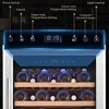 Wine Refrigerators,52-bottle Wine Fridge Cooler Freestanding Wine Refrigerator,(Bordeaux 750ml) Dual Zone Compressor Wine 5